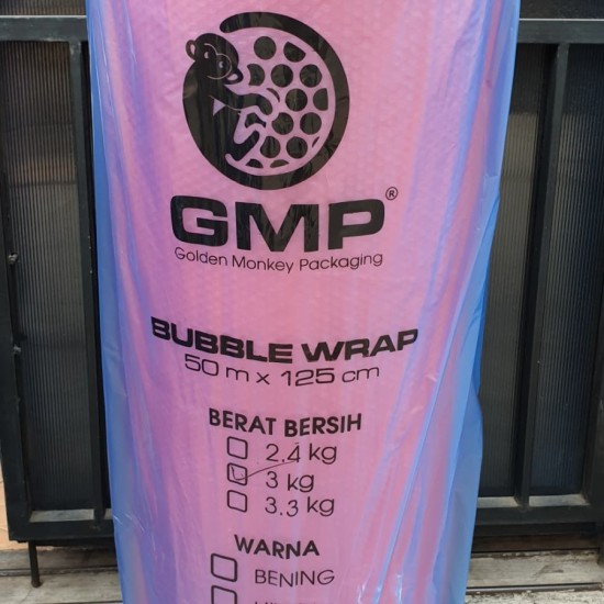 Bubble Wrap (50m x 125cm) GMP - RED