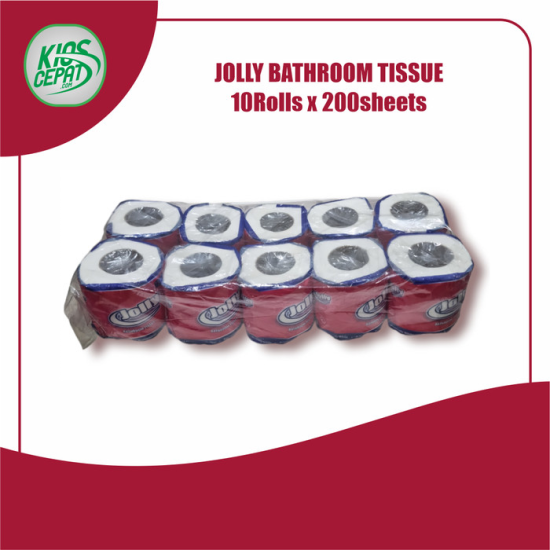 Jolly Bathroom Tissue 200s x 10Rolls