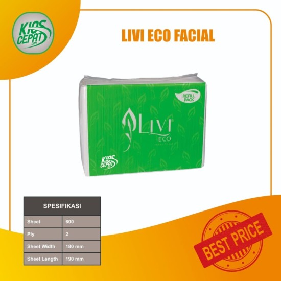 Tissue LIVI ECO Facial Refill 600s