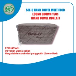 SEE-U Hand Towel Multifold ECONO BROWN 150s